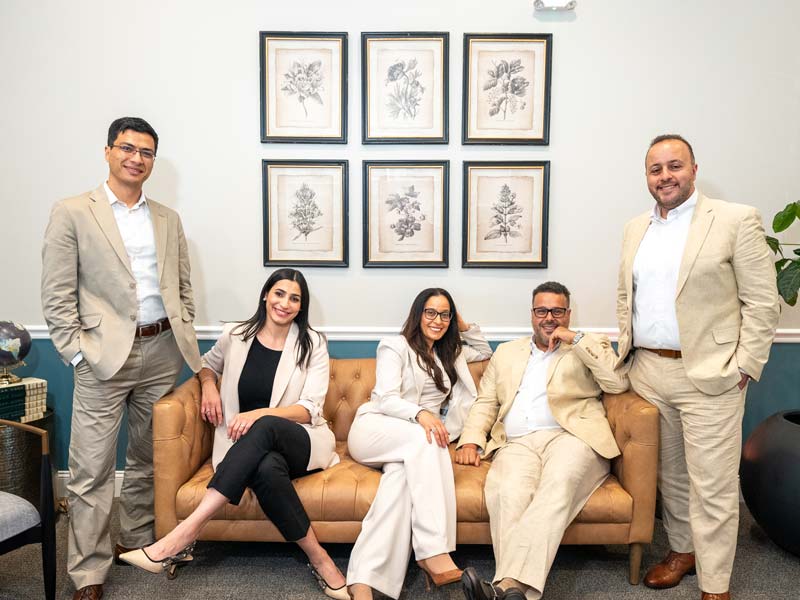 Signature Smiles Dentists by the office couch
